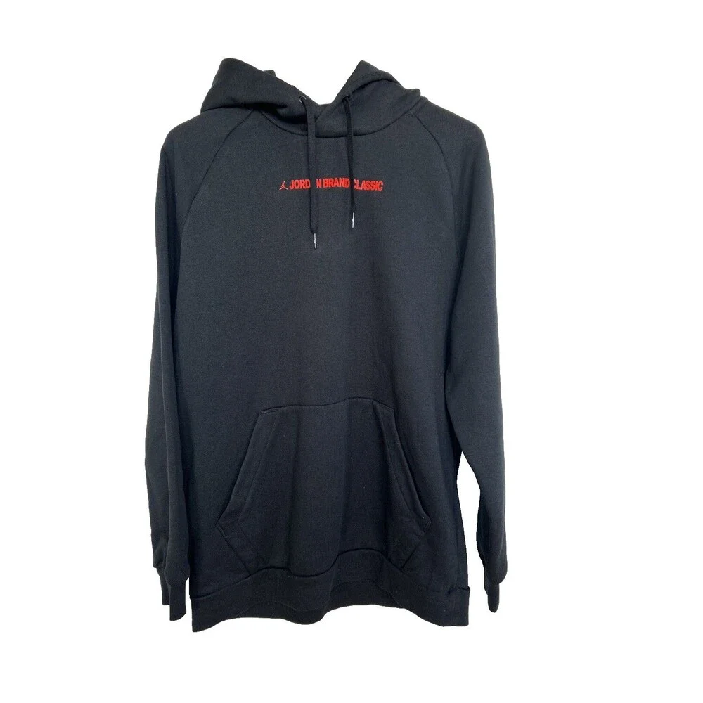 Jordan Sport DNA Fleece Hoodie Men's Size L Black CU2562-010 Jumpman Graphic